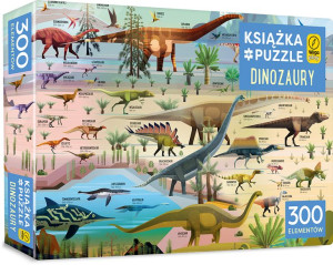 Dinozaury. Puzzle 300 elementów + książka