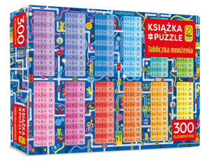 Tabliczka mnożenia. Puzzle 300 elementów + książka