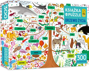 Drzewo życia. Puzzle 300 elementów + książka