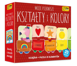 Moje pierwsze kształty i kolory. Puzzle + książka
