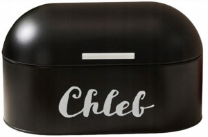 Czarny chlebak ze stali Smukee Kitchen