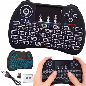 Klawiatura Smart Podświetlana Do Smart Tv Box Rgb Kl105