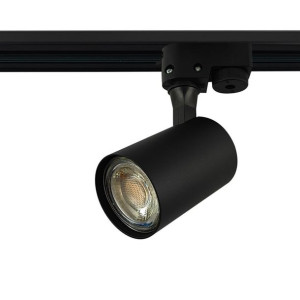 Reflektor szynowy 1-f GU10 55x80mm czarny