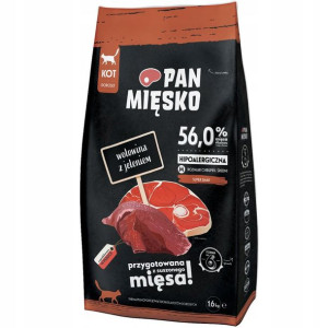 Pan Mięsko Wołowina z jeleniem M dla kota 1,6kg
