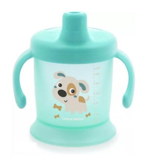 Kubek Niekapek Z Uchwytami Stabilny 200Ml Od 9Mca Życia Miętowy Piesek