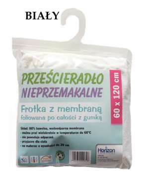 Wodoodporne Prześcieradło Ochronne Frotte Do Łóżeczka Z Gumką  60X120