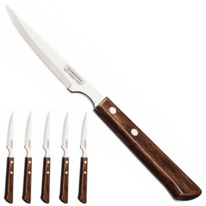 Nóż Do Steków 22cm Ząbkowany Nierdzewny 6x