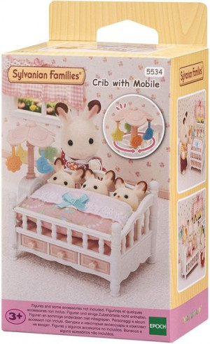 Epoch Sylvanian Families Łóżeczko Z Karuzelą