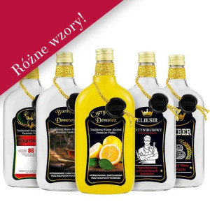 Butelki Ozdobne Klasyk 500ml - Różne Wzory + Zakrętka