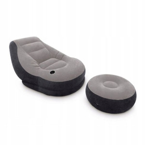 Fotel dmuchany sofa z podnóżkiem 1 osobowa INTEX