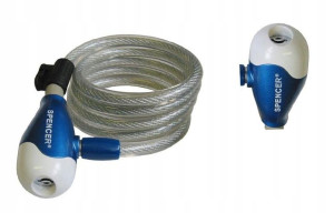 Zamek rowerowy spirala zapięcie 1 x 150 cm SPENCER