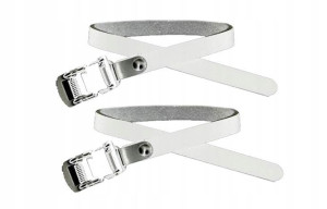 Paski do pedałów rowerowych 13 x 430 mm biały