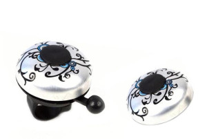 Dzwonek rowerowy biało-czarny FASHION 4,8cm