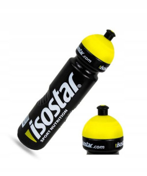 Bidon na siłownię ISOSTAR 1000 ml czarno-żółty