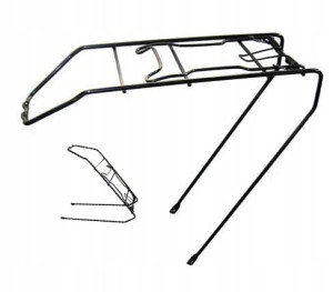 Bagażnik rowerowy pod koła 28" stal czarny