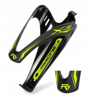 Koszyk do bidonu rowerowy RACEONE X3 czarno-żółty