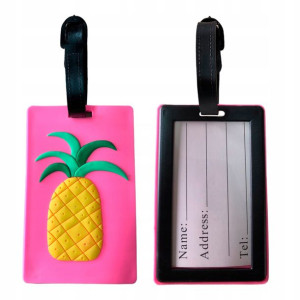 Podróżna Etykieta Adresowa Na Walizkę Ananas