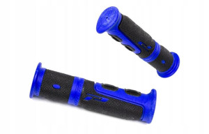 Chwyty na rower rączki PROGRIP żel niebieski