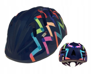 Dziecięcy kask rowerowy B-SKIN KIDY PRO ZIGZAG XS