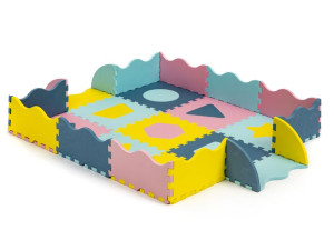 Mata piankowa z płotkiem puzzle suchy basen 37 el