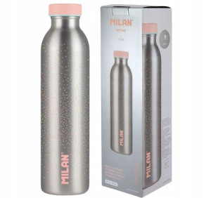 Butelka Termiczna 591 Ml Silver Róż Duży Termos