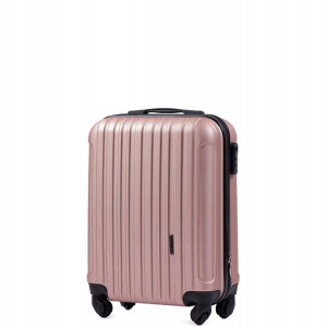 Walizka Wings Abs Róż Rose Gold Mała S 38 Litrów
