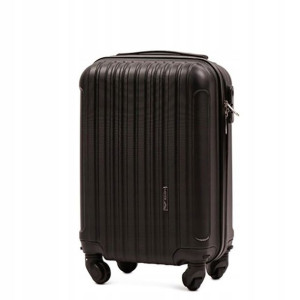 Walizka Wings Abs Black Czarna Średnia M 63 Litry