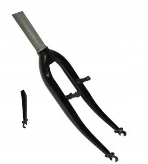 Widelec do roweru sztywny 26"czarny 1 1/8" 235/130