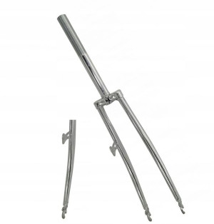 Widelec do roweru sztywny 28" chrom dynamo 130 240
