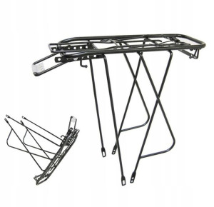 Bagażnik rowerowy tylny pod sakwy 26-28" czarny