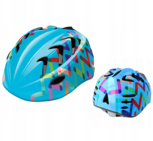 Kask rowerowy dla dziecka B-SKIN KIDY PRO ZIGZAG S