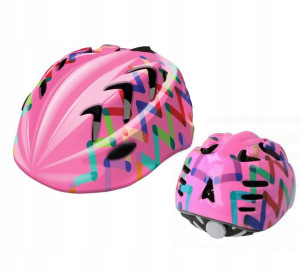 Kask rowerowy dla dziecka B-SKIN KIDY PROZIGZAG XS