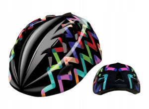 Kask rowerowy dla dziecka B-SKIN KIDY PROZIGZAG M
