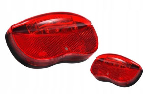 Lampa tylna rowerowa na bagażnik oświetlenie CITY