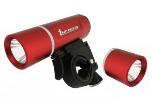 Lampa przednia oświetlenie rowerowa LED czerwona