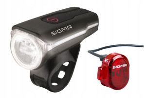 Lampa przednia AURA 60 i tylna SIGMA ZESTAW USB