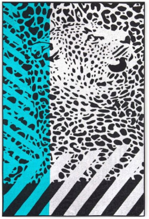 Ręcznik plażowy LEO niebieski 100x160cm 380g