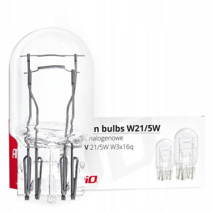 Żarówki halogenowe W21/5W 12V W3X16q 10 sztuk