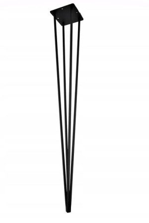 Noga do stołu metalowa CZARNA Diament*75cm Premium