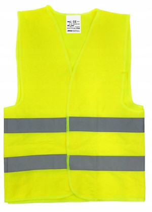 Kamizelka ostrzegawcza żółta odblaskowa XL