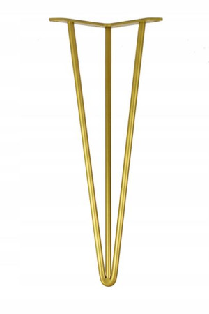 Noga metalowa Hairpin Original Złota 48 cm
