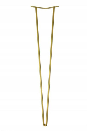 Noga metalowa Hairpin Original Złota 62 cm Złota