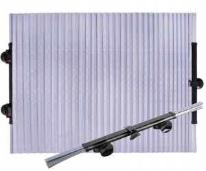Przeciwsłoneczna roleta harmonijka szyby 155x45cm