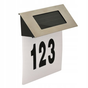 Tabliczka Solarna Solarny Numer Domu LED +Naklejki