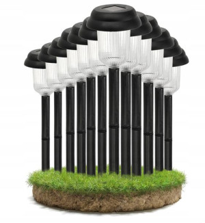 12x Lampa Solarna LED Ogrodowa Stojąca ALFA 29-40c