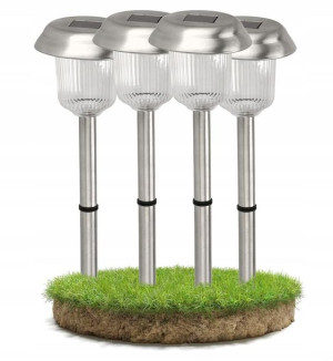 4x Lampa Solarna LED Ogrodowa Stojąca BETA 41cm
