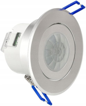 Czujnik Ruchu Podtynkowy Aluminiowy Do Sufitu 360