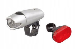 Lampa przednia i tylna oświetlenie rowerowe ZESTAW