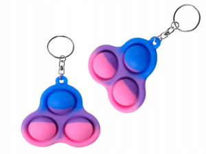 Tęczowy Brelok Antystresowy Fidget Push Pop It