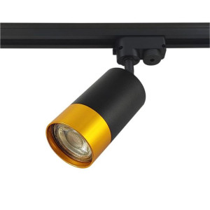 Reflektor szynowy 1-f GU10 55x100mm czarno-złoty